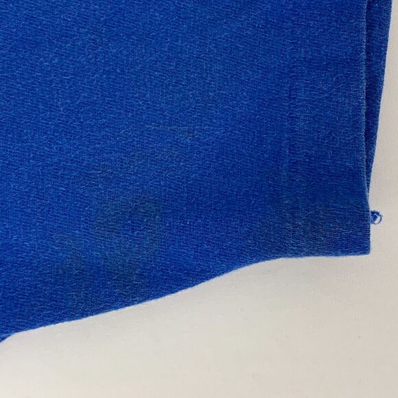 Vintage 80s Gymnastics Championships T Shirt Mens L Large Bryan Texas USA Blue - Picture 7 of 12